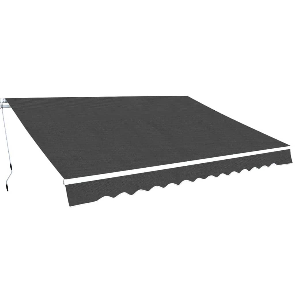 Tenda da Sole Pieghevole Manuale 350 cm Antracite 275567