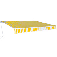 Tendada Sole Pieghevole Manuale 400 cm Giallo/Biancocod mxl 95311