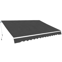 Tenda da Sole Pieghevole Manuale 400 cm Antracite 275576