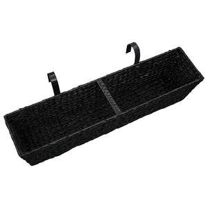 Fioriere da Giardino 2 pz in Giacinto Intrecciato Nero cod mxl 67027