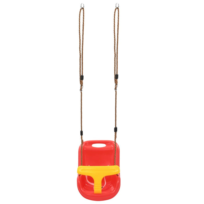 Altalena per Bambini con Cintura di Sicurezza in PP Rossa cod mxl 64060