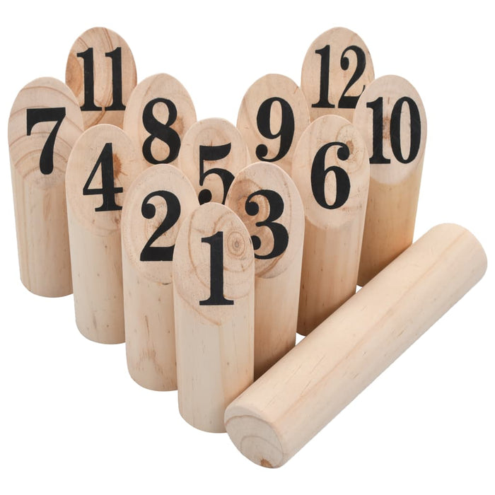 Set di Giochi in Legno Kubb Numerici 91804