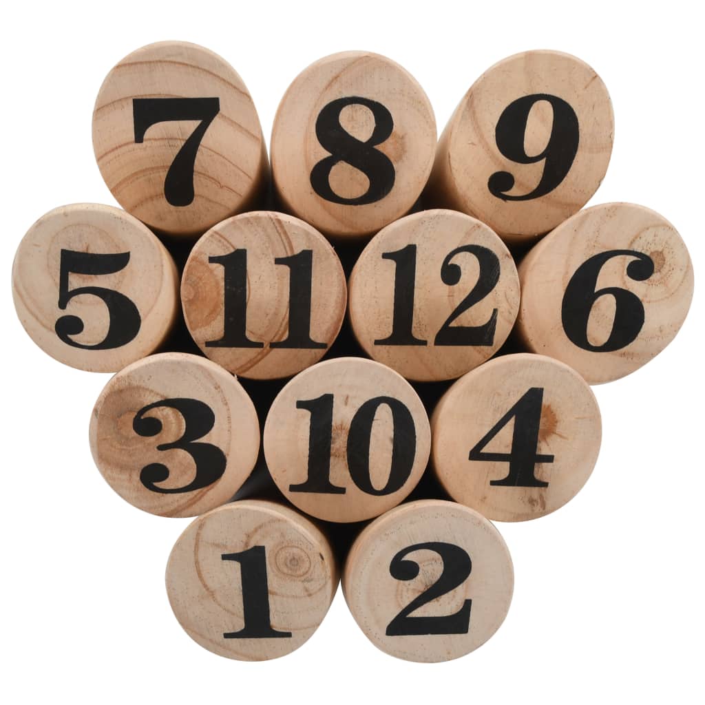 Set di Giochi in Legno Kubb Numerici 91804