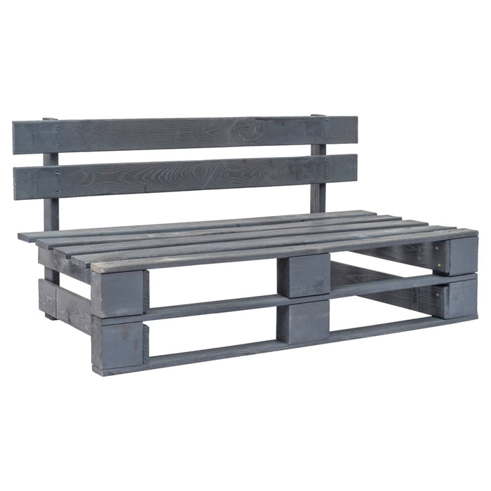 Divano da Giardino a Pallet con Cuscini Rossi in Legno di Pinocod mxl 119236