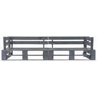 Set Divani Giardino Pallet 2pz con Cuscini Sabbia Legno di Pino 275299