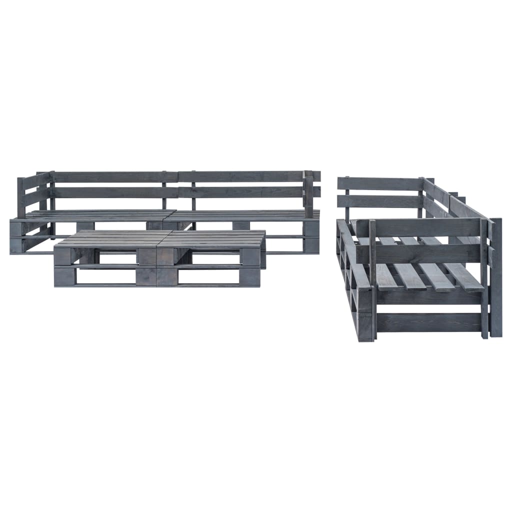 Salotto da Giardino in Pallet con Cuscini Sabbia 6 pz in Legno 275329