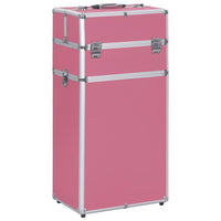 Valigia Trolley per Cosmetici in Alluminio Rosa cod mxl 59111