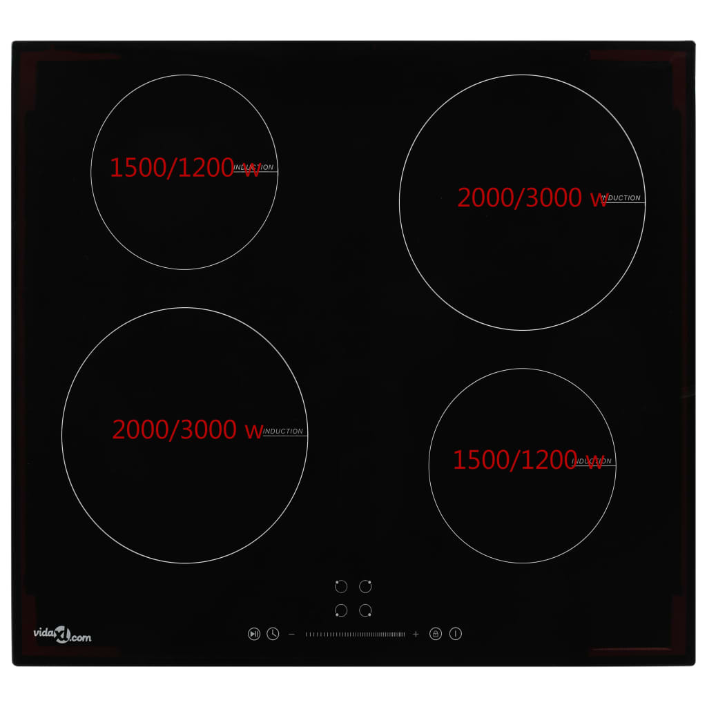 Piano Cottura a Induzione 4 Zone e Controlli Touch Vetro 7000 W 50787