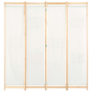 Divisorio a 4 Pannelli Crema 160x170x4 cm in Tessuto cod mxl 70557