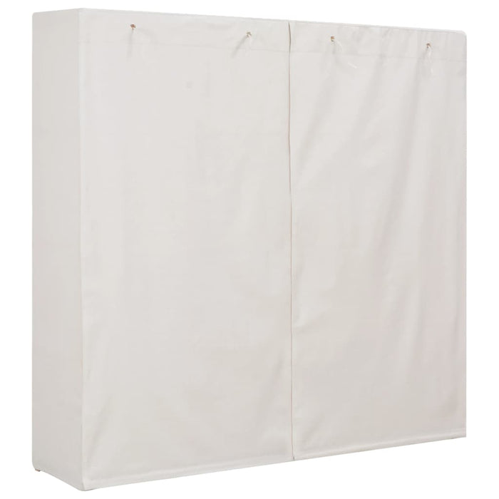 Armadio Bianco 173x40x170 cm in Tessuto 248198