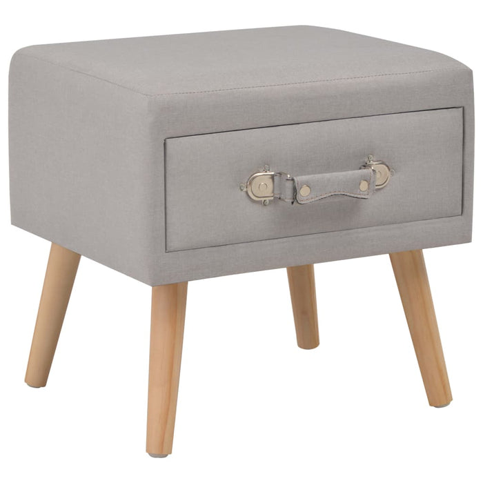 Comodino Grigio 40x35x40 cm in Tessutocod mxl 119221