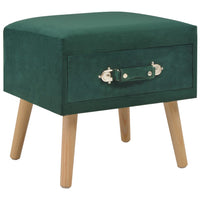 Comodino Verde 40x35x40 cm in Vellutocod mxl 94552