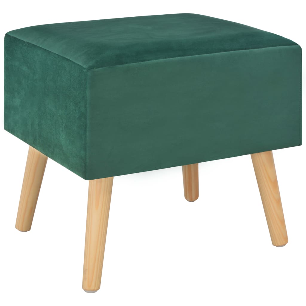 Comodino Verde 40x35x40 cm in Vellutocod mxl 94552