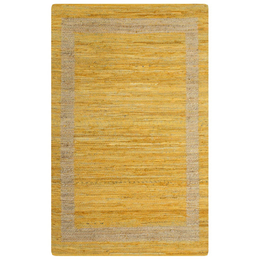 Tappeto Artigianale in Juta Giallo 80x160 cm  cod mxl 61543