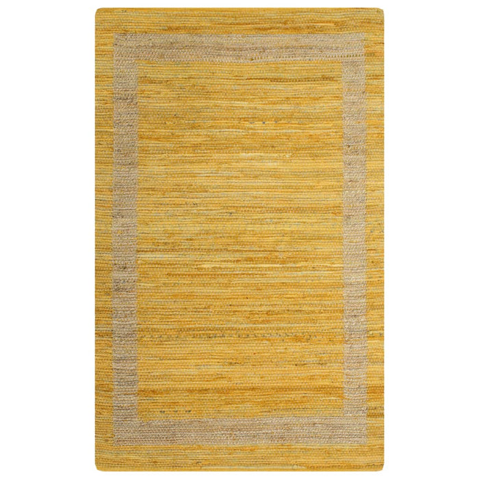 Tappeto Artigianale in Juta Giallo 120x180 cm  cod mxl 68813