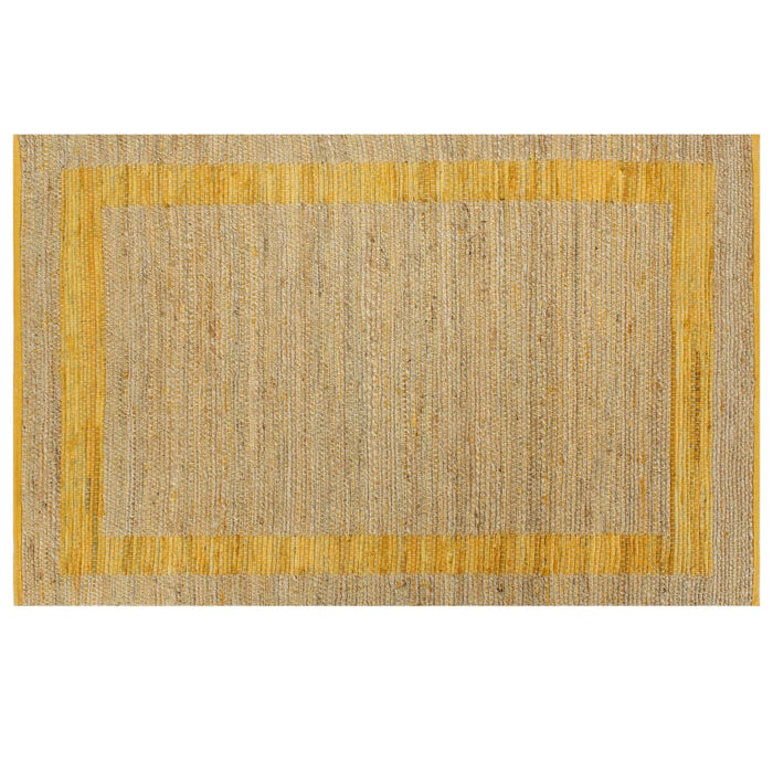 Tappeto Artigianale in Juta Giallo 120x180 cm  cod mxl 68813