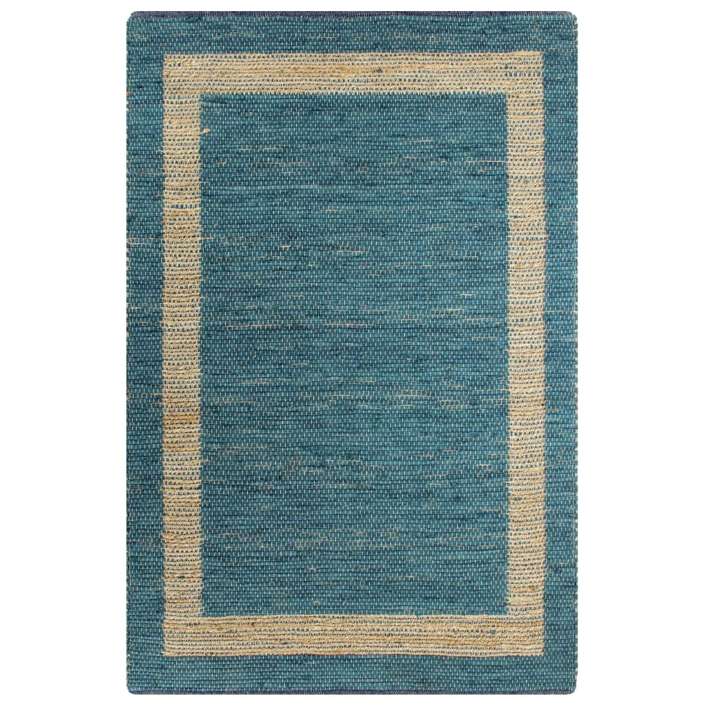 Tappeto Artigianale in Juta Blu 80x160 cm  cod mxl 66152