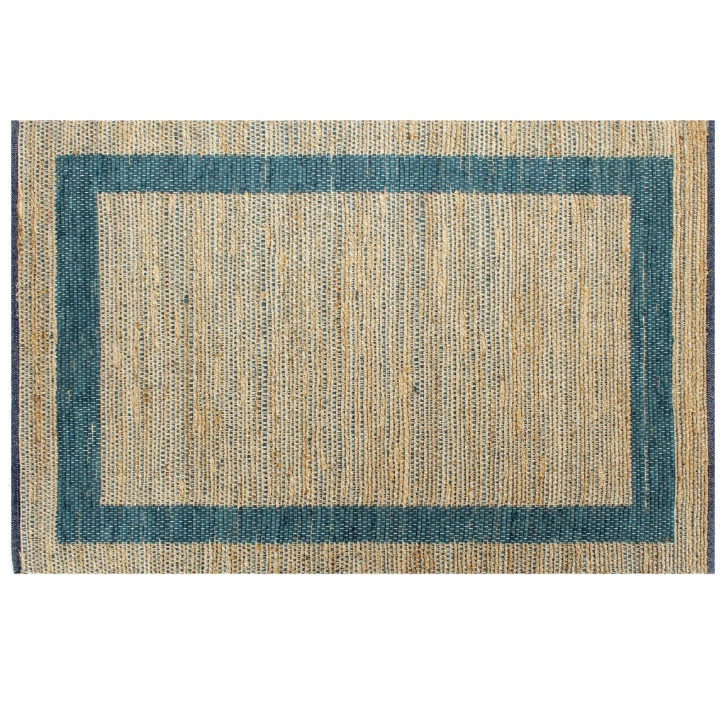 Tappeto Artigianale in Juta Blu 80x160 cm  cod mxl 66152