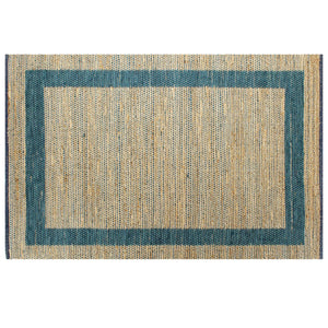 Tappeto Artigianale in Juta Blu 120x180 cm 133735