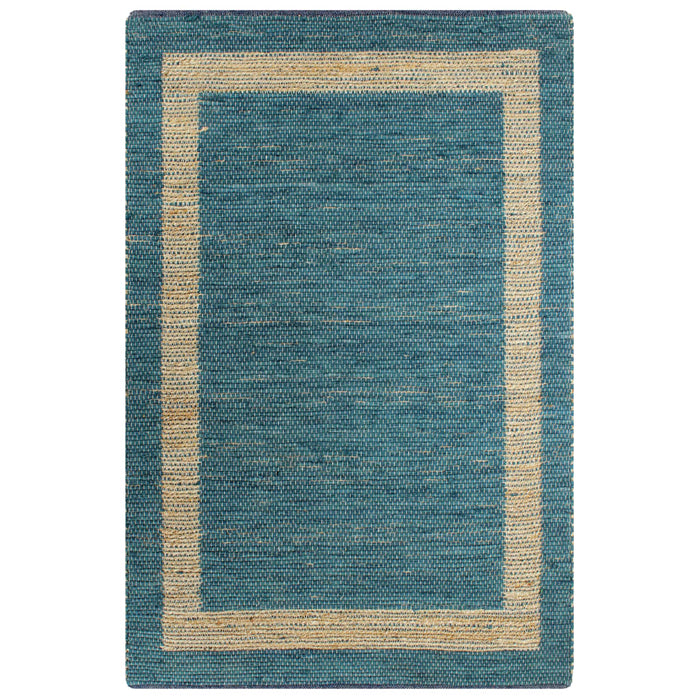 Tappeto Artigianale in Juta Blu 160x230 cm  cod mxl 64241