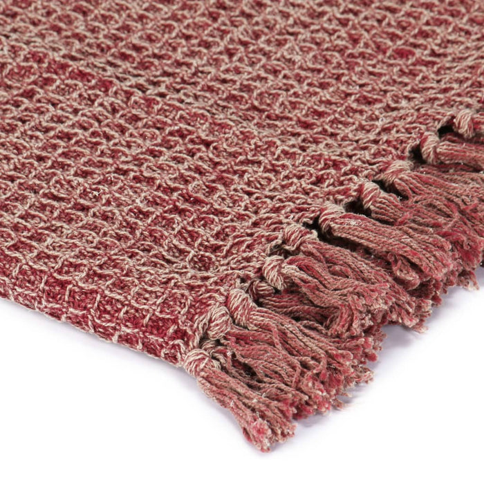 Copriletto in Cotone 125x150 cm Rosso Borgogna cod mxl 68450