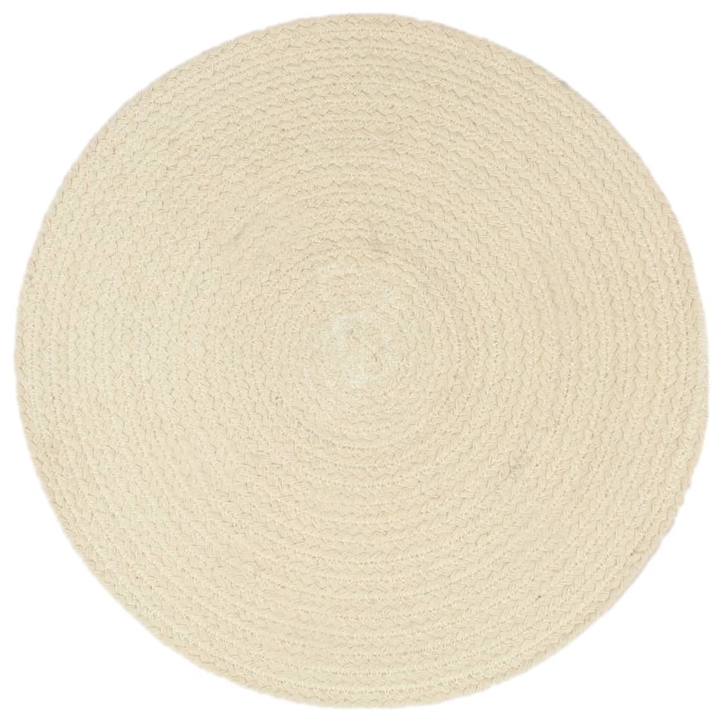 Tovagliette 4 pz Naturale Neutro 38 cm Rotonde in Cotone 133842