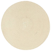 Tovagliette 4 pz Naturale Neutro 38 cm Rotonde in Cotone 133842