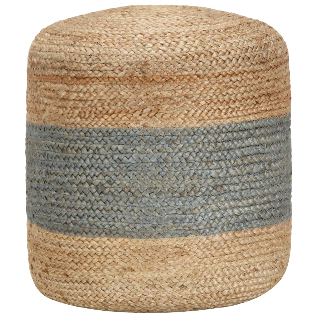 Pouf Lavorato a Mano Verde Oliva 40x45 cm in Juta cod mxl 68995