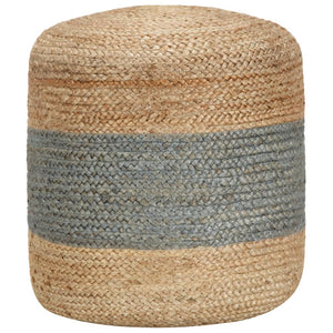 Pouf Lavorato a Mano Verde Oliva 40x45 cm in Juta cod mxl 68995