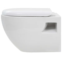 WC a Muro con Sciacquone Nascosto in Ceramica Bianco 275791