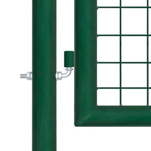 Cancello di Recinzione in Acciaio 350x75 cm Verde cod mxl 42412