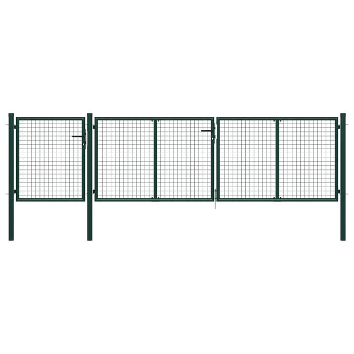 Cancello per Giardino in Acciaio 400x75 cm Verdecod mxl 81597