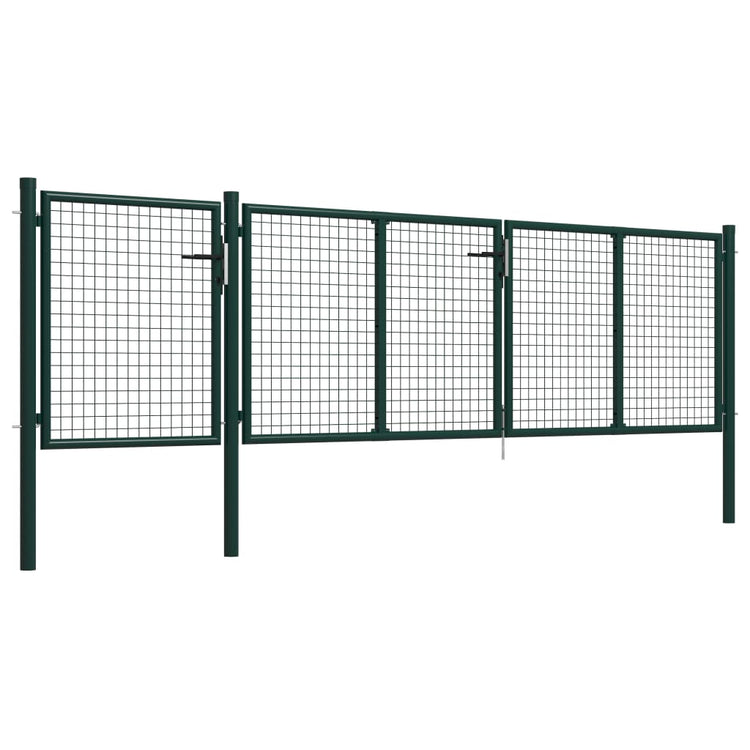 Cancello per Giardino in Acciaio 400x75 cm Verdecod mxl 81597