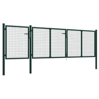 Cancello per Giardino in Acciaio 400x100cm Verdecod mxl 105613