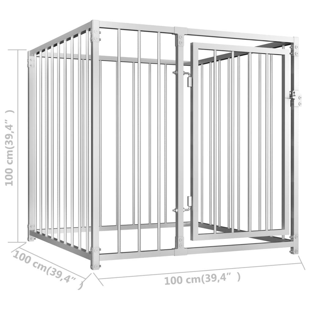 Canile da Esterno 100x100x100 cm cod mxl 47428