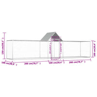 Pollaio 5x1x1,5 m in Acciaio Zincato cod mxl 42897