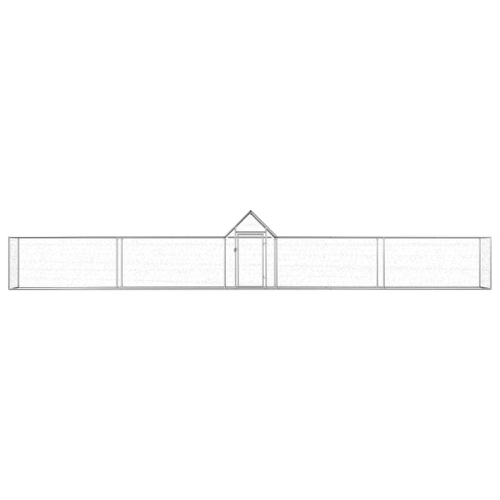 Pollaio 9x1x1,5 m in Acciaio Zincato 144561