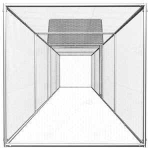 Pollaio 9x1x1,5 m in Acciaio Zincato 144561