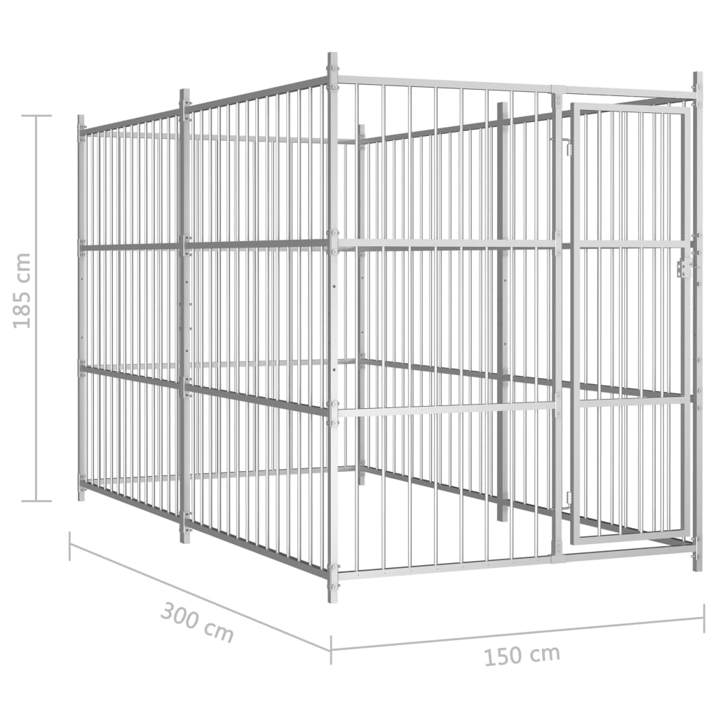 Canile da Esterno 300x150x185 cm 144620