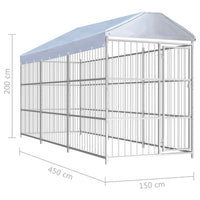 Canile da Esterno con Tetto 450x150 cm cod 10236