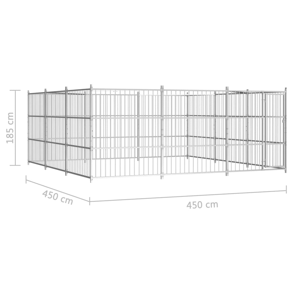 Canile da Esterno 450x450x185 cm 144626