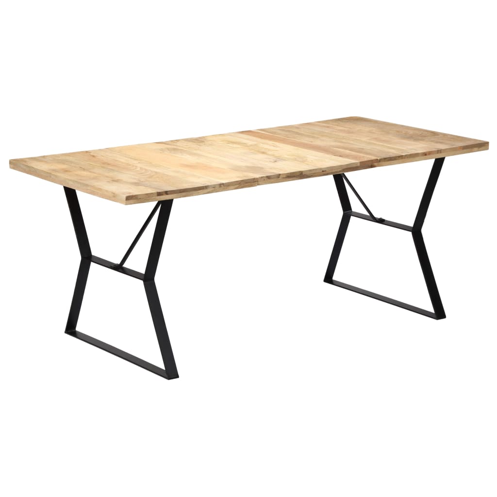 Tavolo da Pranzo 180x90x76 cm in Legno Massello di Mango  cod mxl 22595