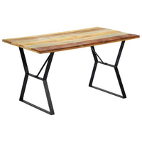 Tavolo da Pranzo 140x80x76 cm in Legno Massello di Recupero 247948