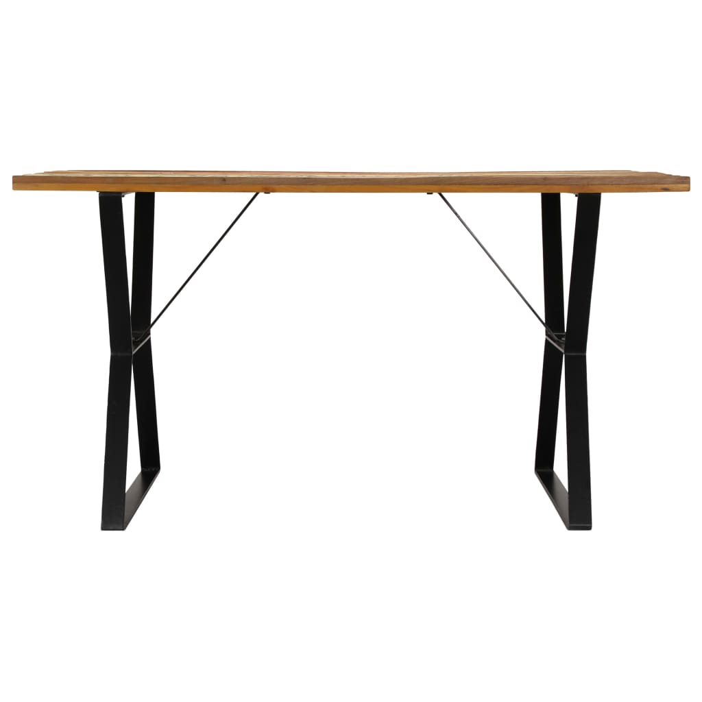 Tavolo da Pranzo 140x80x76 cm in Legno Massello di Recupero