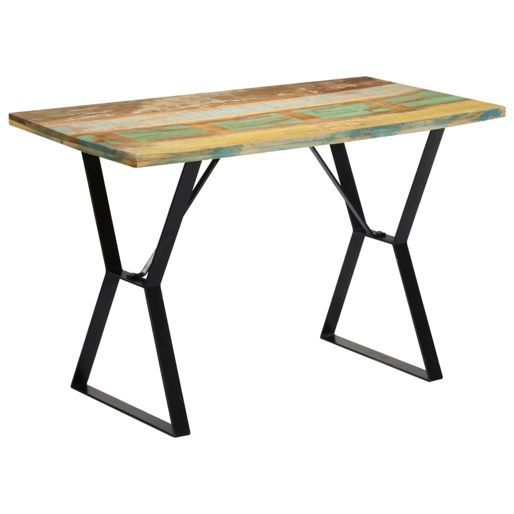 Tavolo da Pranzo 120x60x76 cm in Legno Massello di Recupero 247950