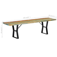 Panca 160 cm in Legno Massello di Recupero cod mxl 45076