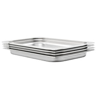 Contenitori Gastronorm 4 pz GN 1/1 40 mm in Acciaio Inox 50879