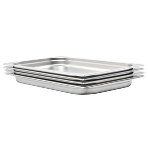 Contenitori Gastronorm 4 pz GN 1/1 40 mm in Acciaio Inox 50879