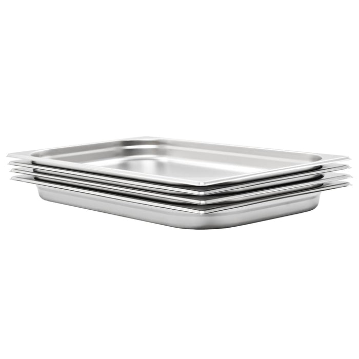 Contenitori Gastronorm 4 pz GN 1/1 40 mm in Acciaio Inox  cod mxl 78384