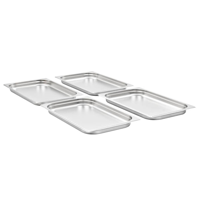 Contenitori Gastronorm 4 pz GN 1/1 40 mm in Acciaio Inox  cod mxl 78384